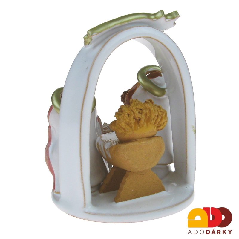 Keramický Betlém bílý 14 cm