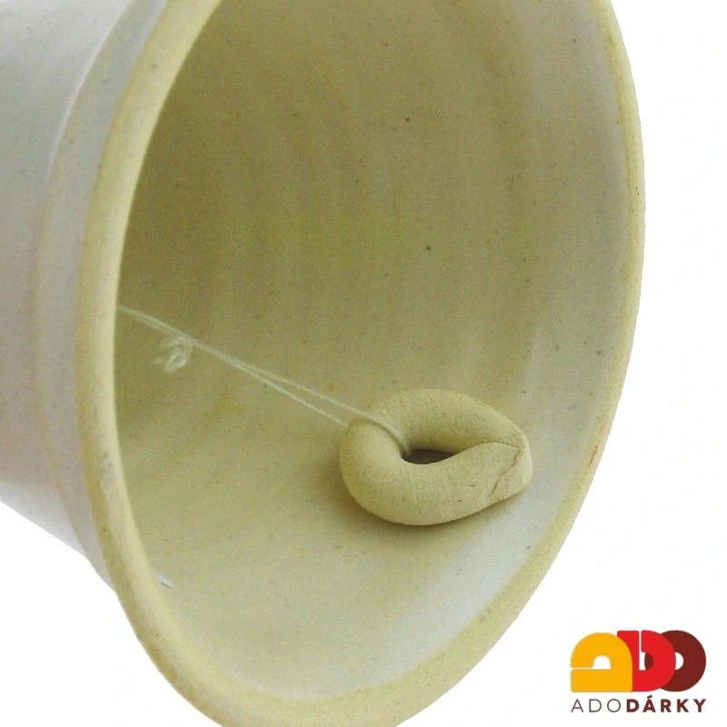 Zvonek šedozelený se dvěma srdíčky 10 cm