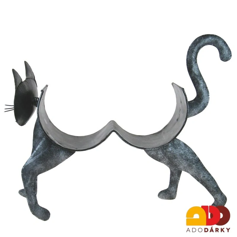 Kovová kočka - držák na toaletní papír 44 cm