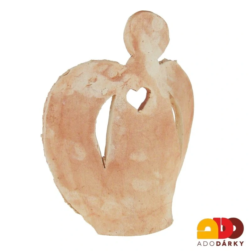 Svícen anděl na jednu čajovou svíčku 15 cm