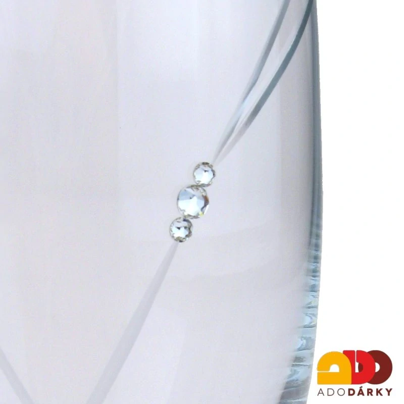 Váza srdce brus swarovski 250 mm
