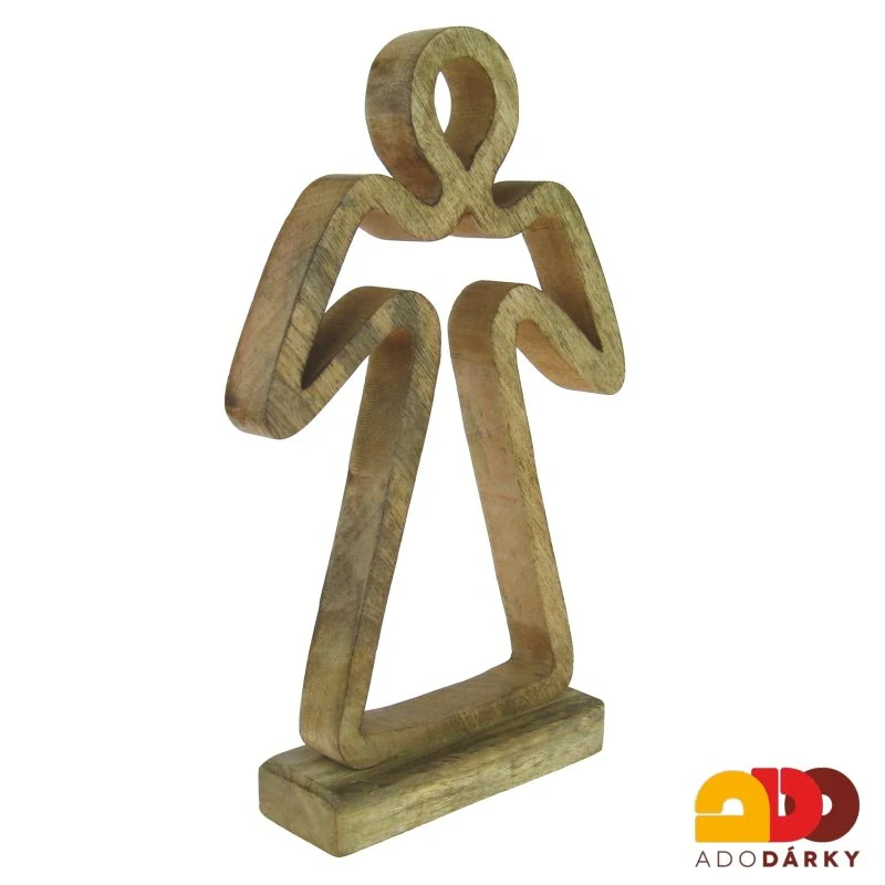 Dřevěný anděl - jen obrys 30 cm