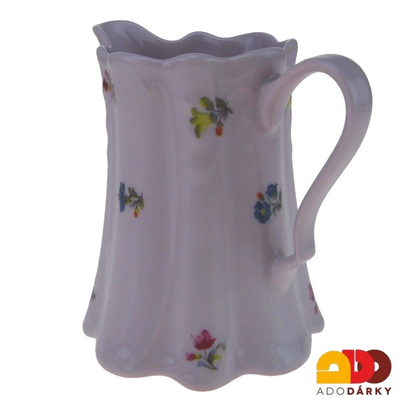 Mlékovka růžový porcelán házenka 0,3l