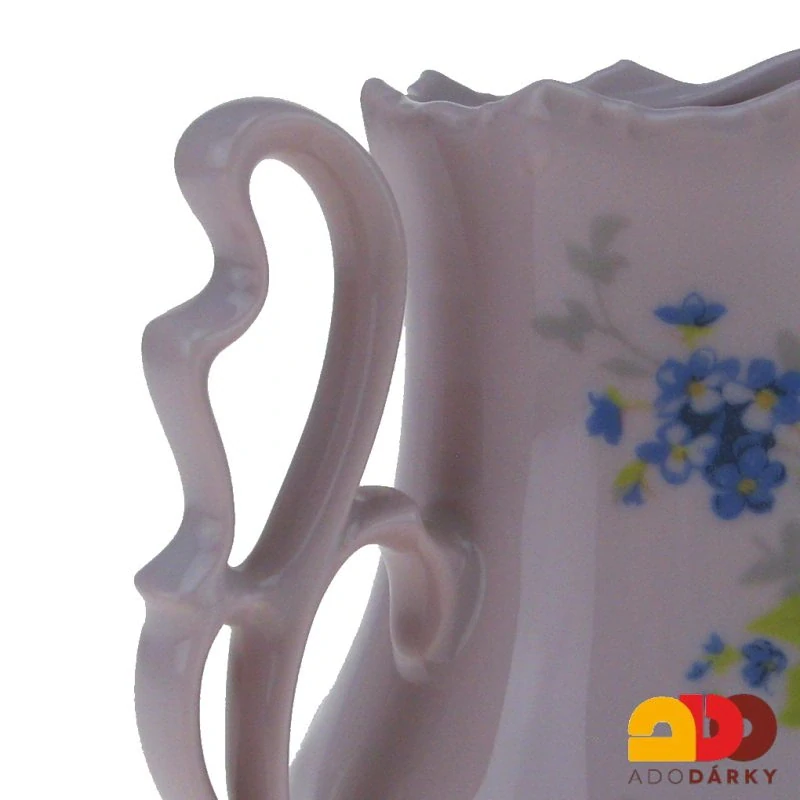 Mlékovka růžový porcelán pomněnky 0,26l
