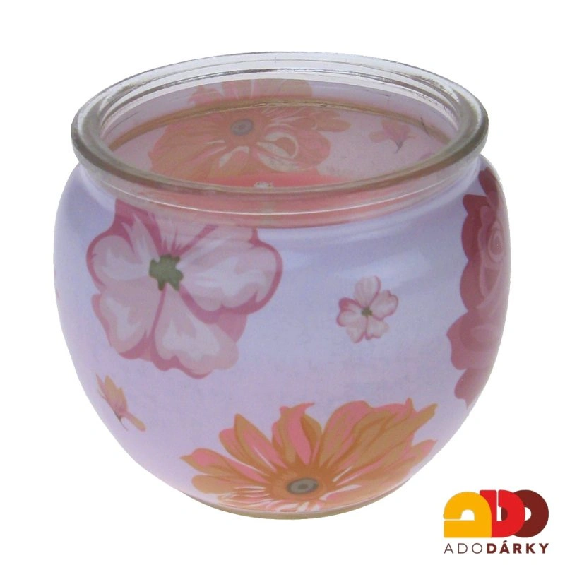 Svíčka ve skle PRO RADOST / Sweet rose