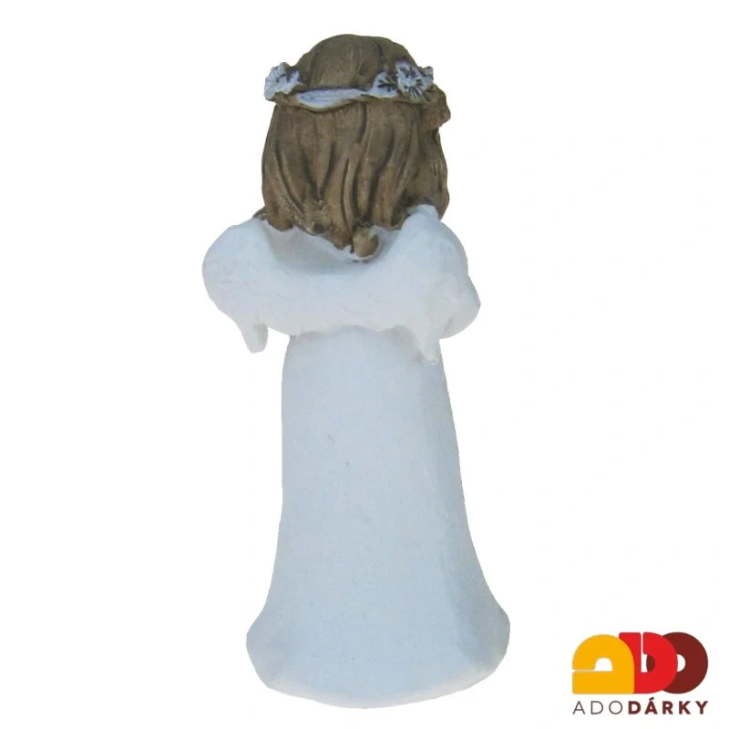 Anděl maličký s ptáčkem 7,5 cm