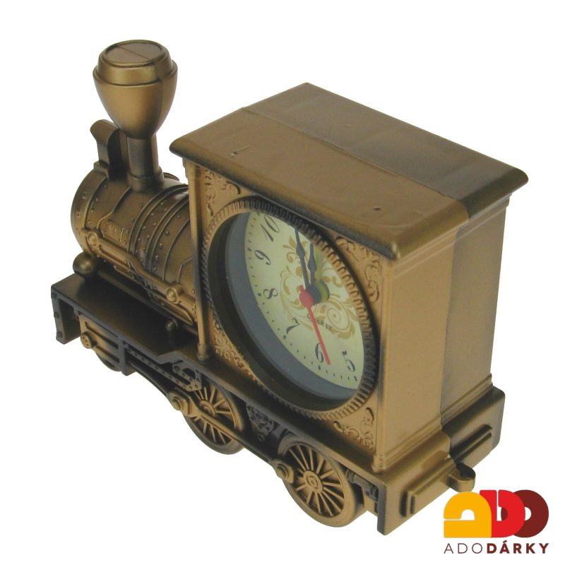 Hodiny s budíkem - lokomotiva 18 cm