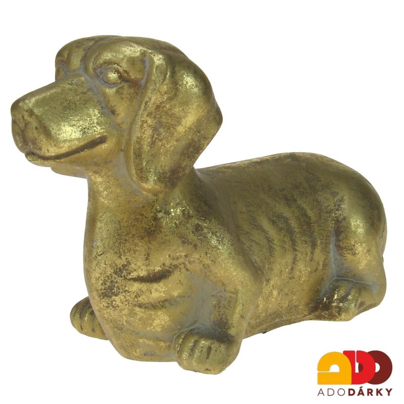 Jezevčík zlaté barvy 19 cm