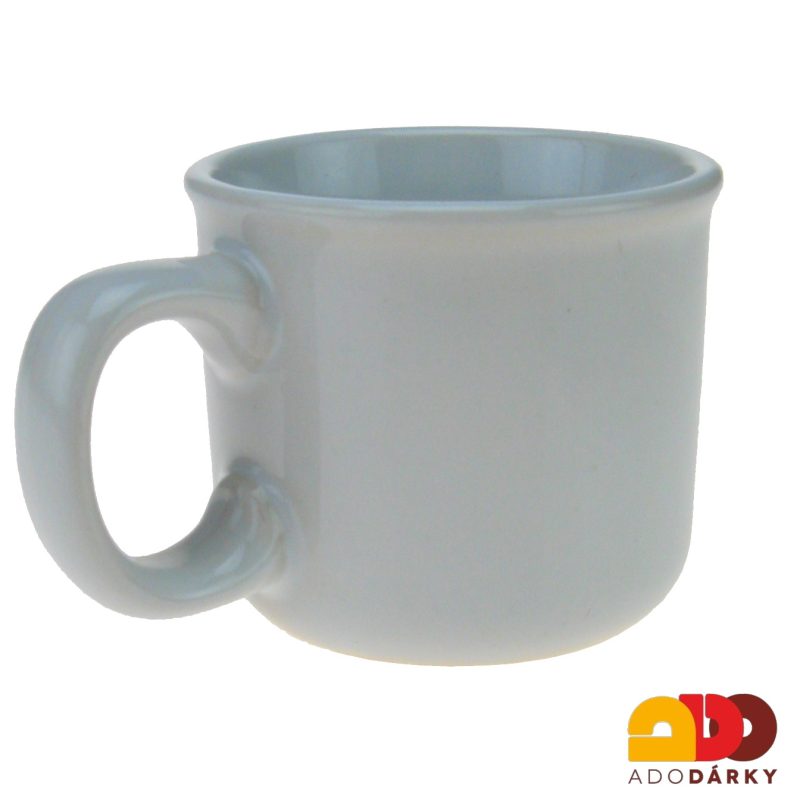 Hrnek bílý s plným červeným srdíčkem 90 ml