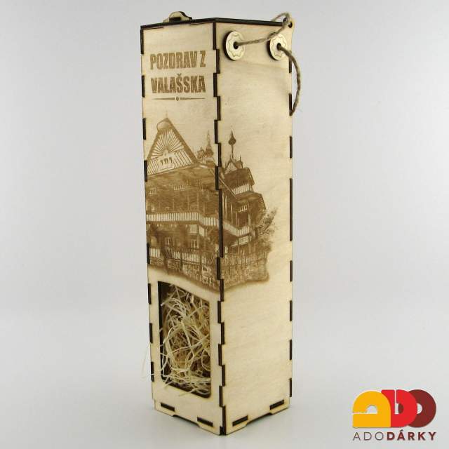 Obal na láhev "Pozdrav z Valašska"