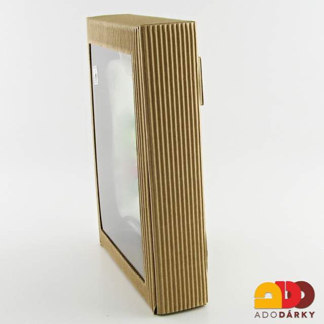 Svíčka 1 knot levandule 19 cm + kovový stojánek