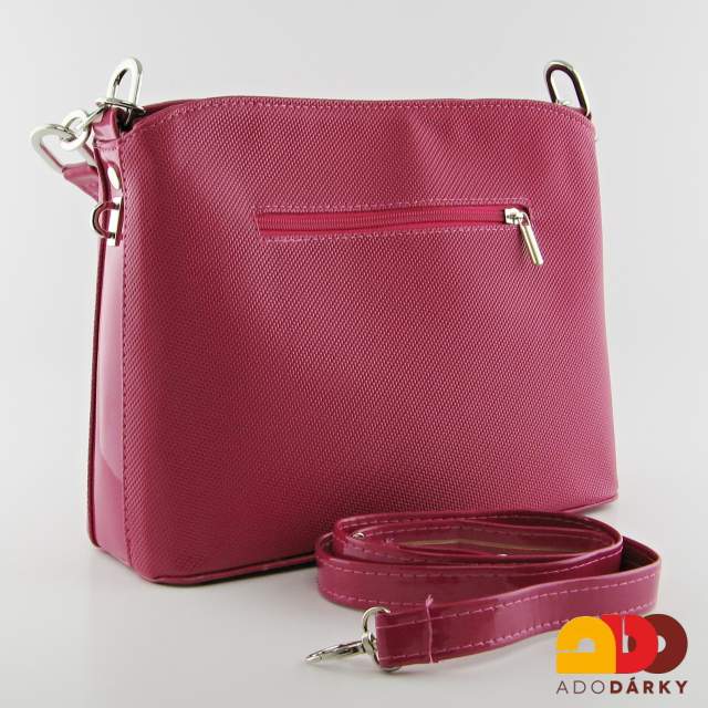 Kabelka Laura Biaggi tmavě růžová 28 cm