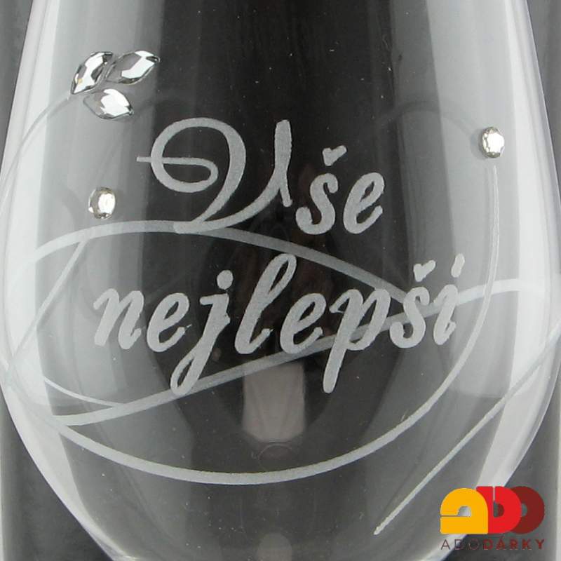 Jubilejní sklenice "Vše nejlepší" 