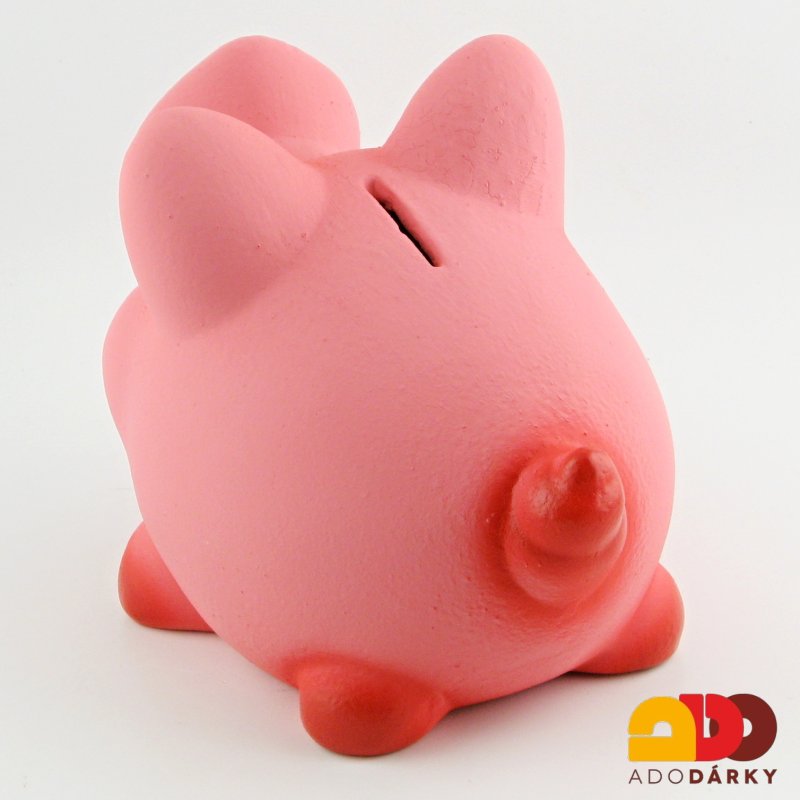 Pokladnička prase růžové 22 cm