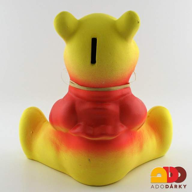 Pokladnička Medvídek Pů 19 cm