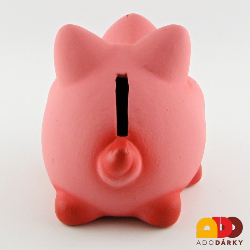 Pokladnička prase malé růžové 17 cm