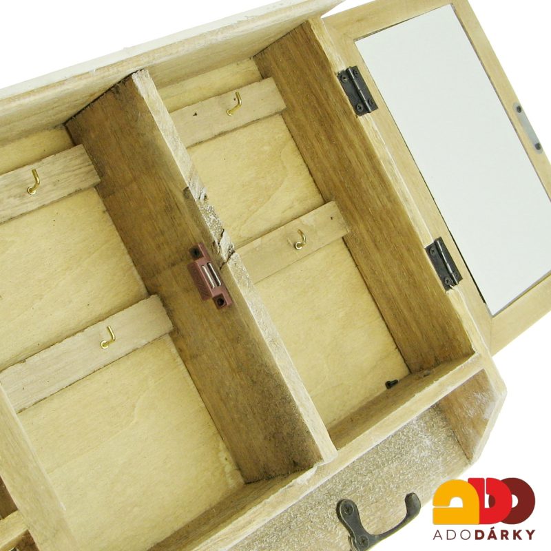 Skříňka na klíče s nápisem "Keys" 42 x 25 x 8 cm II. jakost