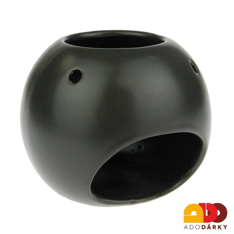 Aromalampa "Šnek" černá 12 cm