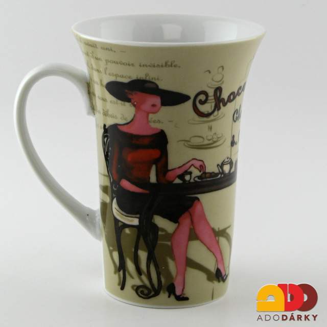 Hrnek se sedící ženou 375 ml