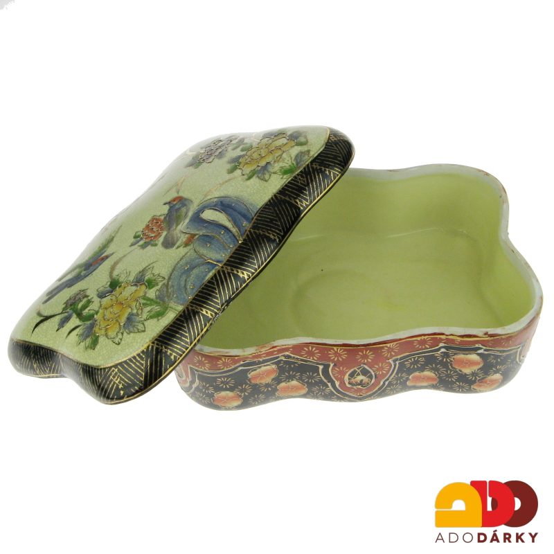 Dóza čínský porcelán 21 cm
