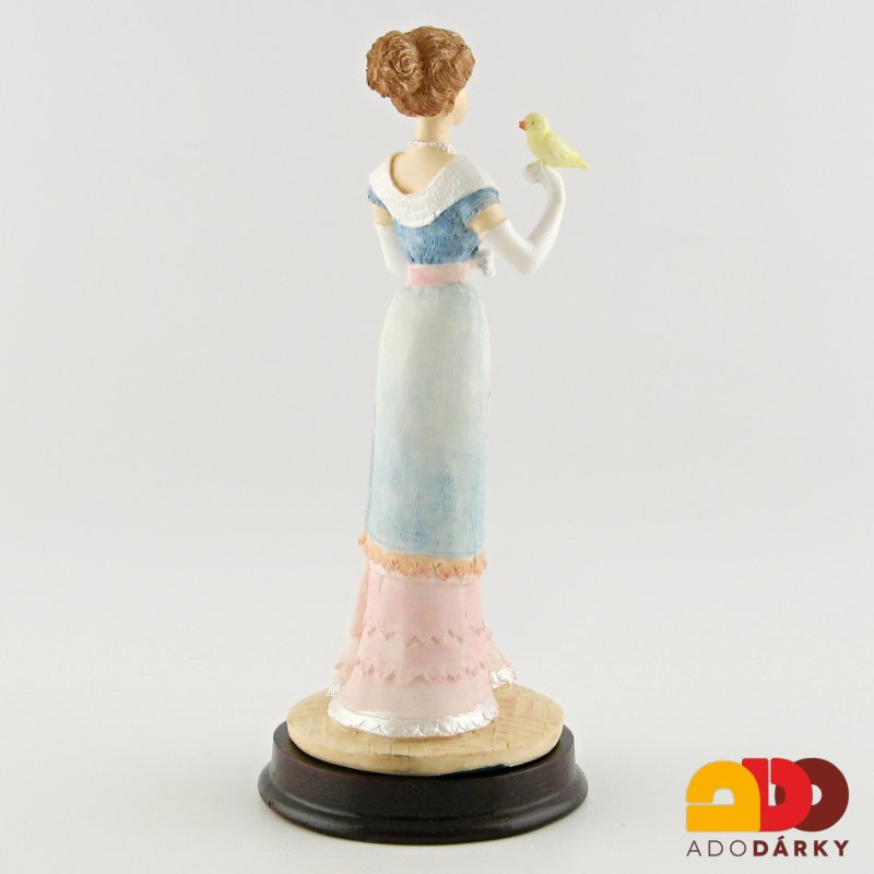 Soška dáma s holubicí 19 cm