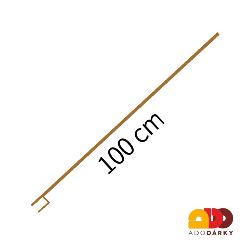 Plechový anděl svícen rezavý zápich na zahradu 22 / 121 cm