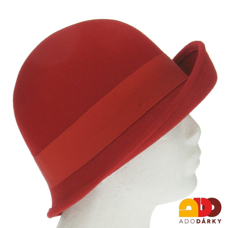 Klobouk vlněný červený