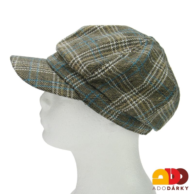 Kšiltovka hnědá vzorovaná
