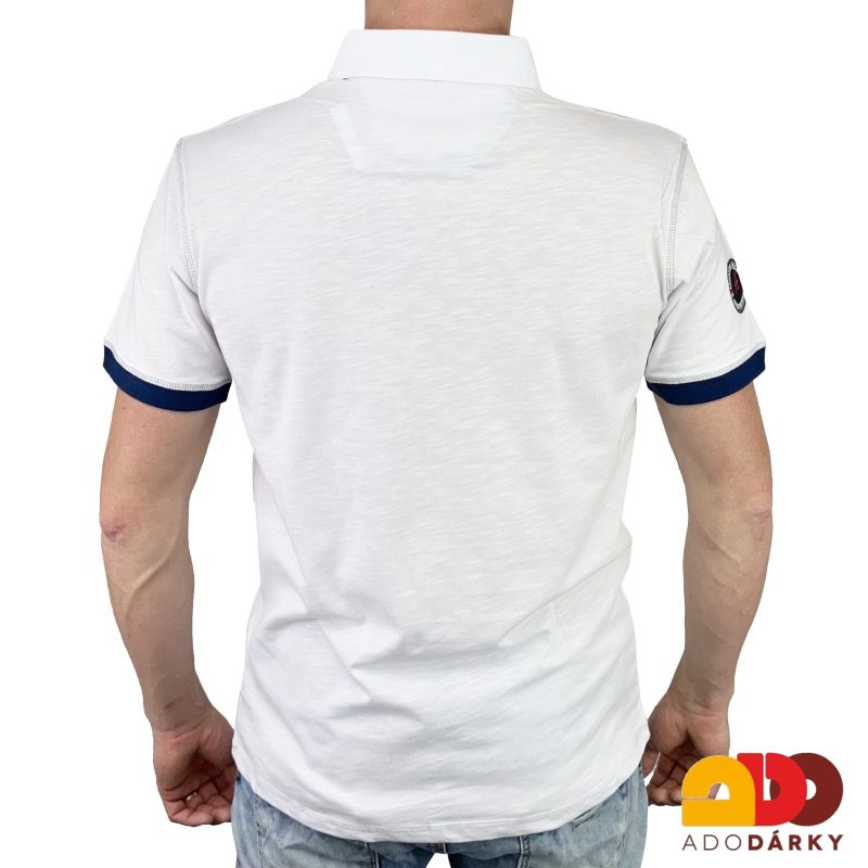Pánská polokošile krátký rukáv bílá