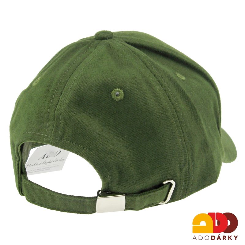 Kšiltovka khaki jednobarevná