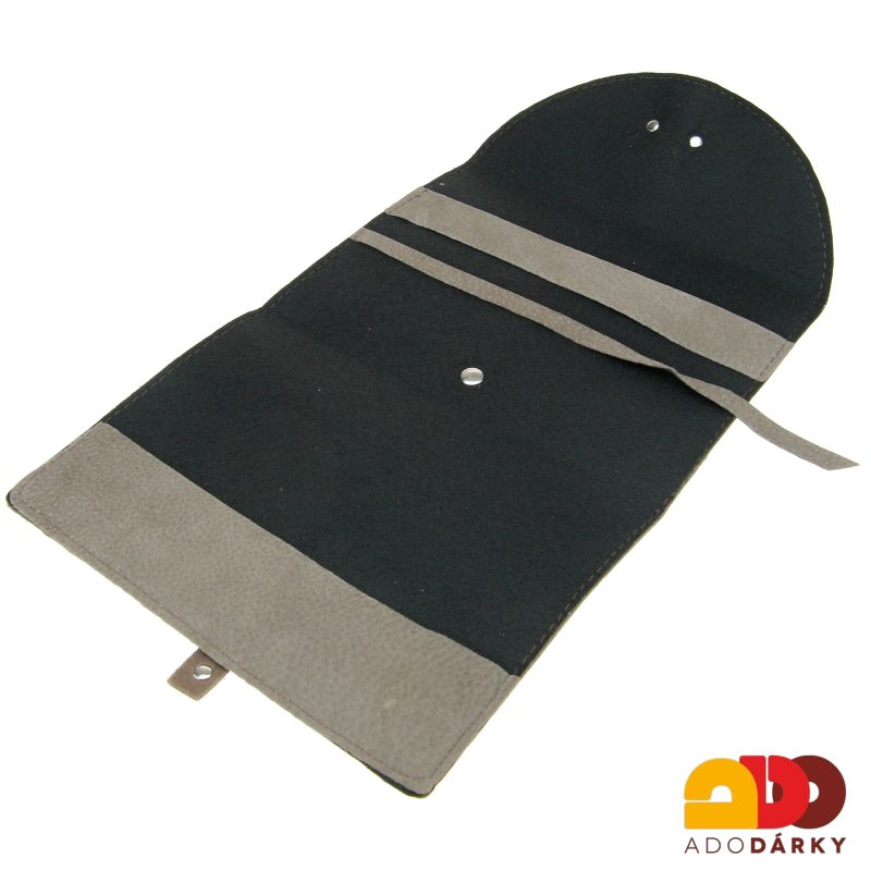 Kožený obal na knihy - Světle hnědý se záložkou 