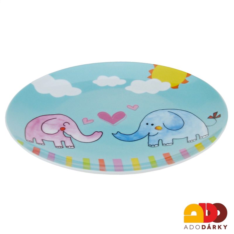 Dětská jídelní sada Sloni