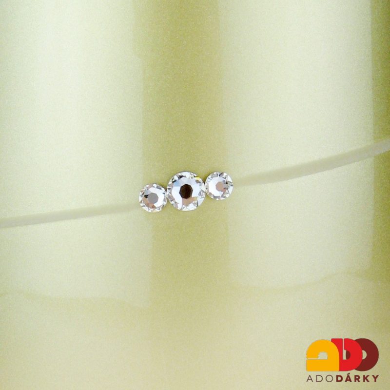 Váza zlatá brus Swarovski 25 cm