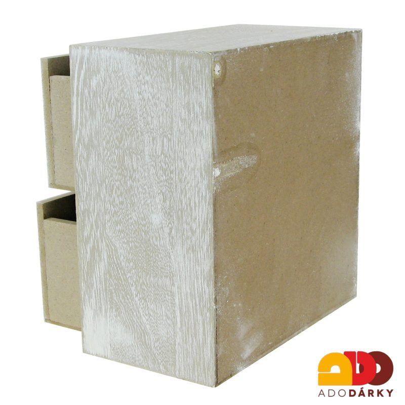 Šperkovnice Domov s dvěma šuplíčky nad sebou 16 x 11,5 x 16,5 cm