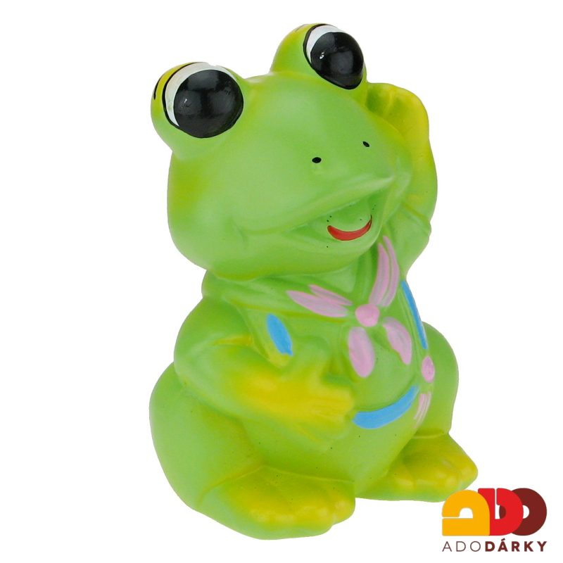 Pokladnička žába s šátkem 16 cm