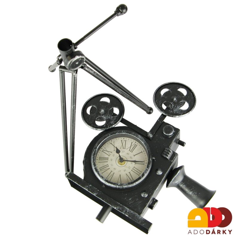 Hodiny stolní filmařská kamera 53 cm
