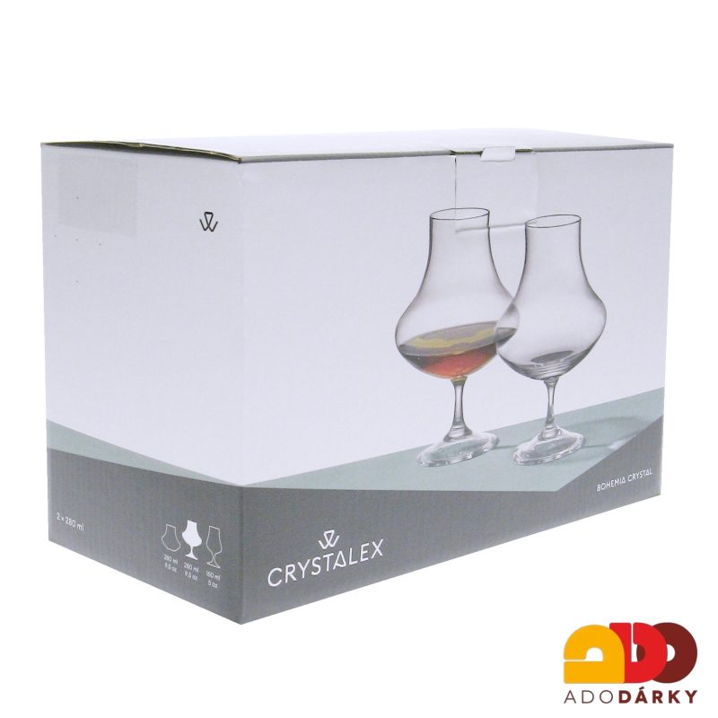 Sklenice na koňak 280 ml, 2 ks