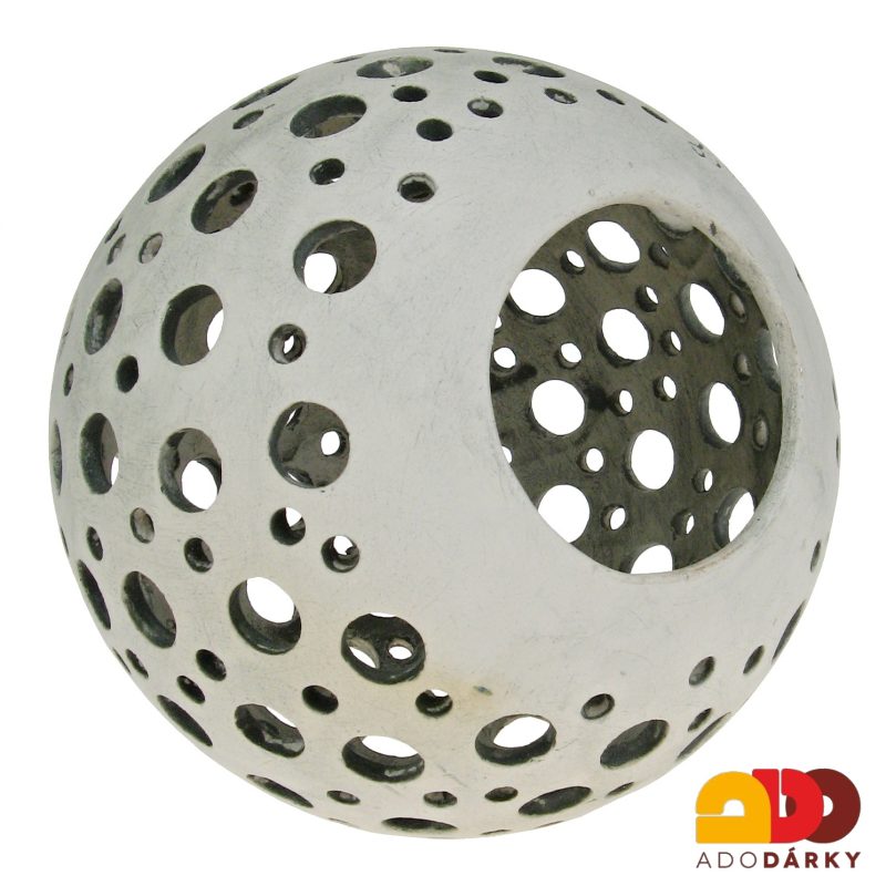 Lampión koule velká přírodní 19 cm