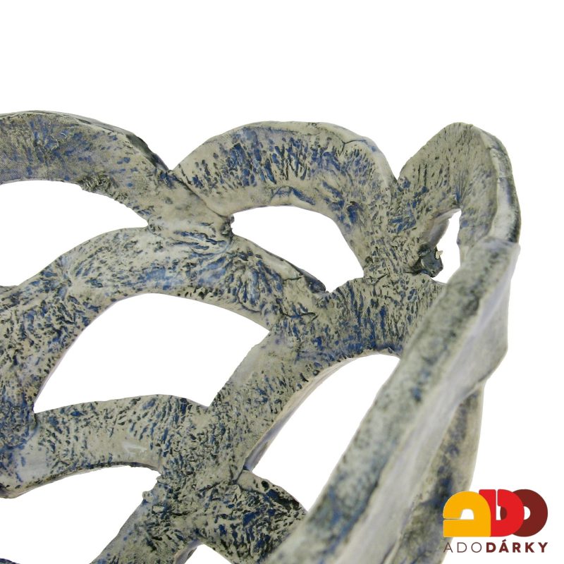 Keramická mísa na ovoce prolamovaná střední 19 cm