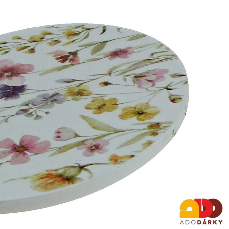 Podtácky barevné květiny 11,5 x 11,5 cm