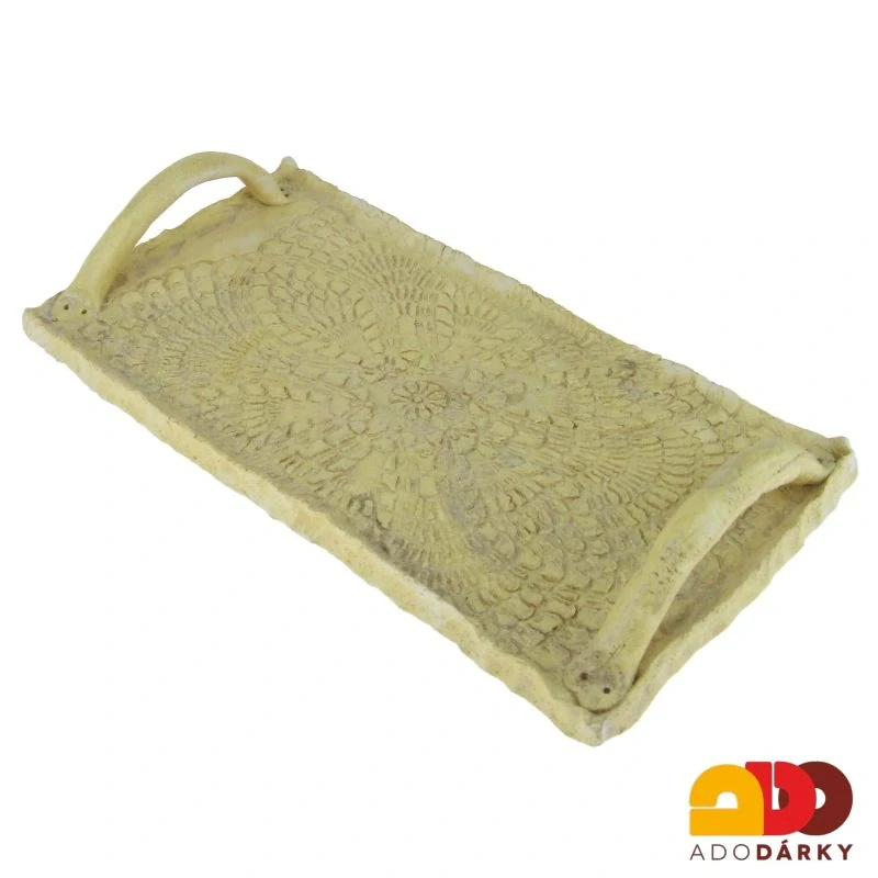 Keramický podnos s uchy 31 cm