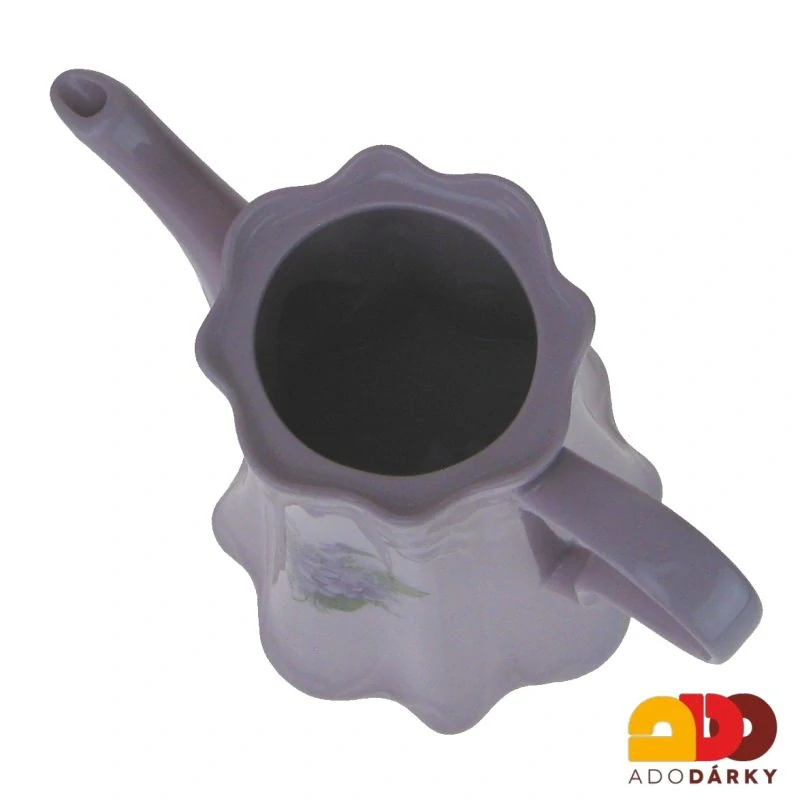 Konvice růžový porcelán házenka 1l