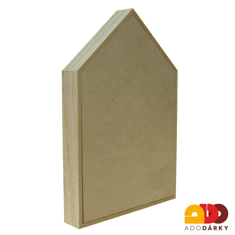 Domeček s věšáčky na klíče s květinami 30 x 20 cm