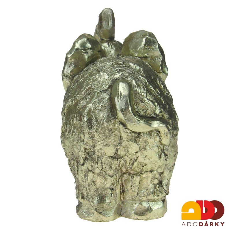 Slon zlaté barvy 25 cm