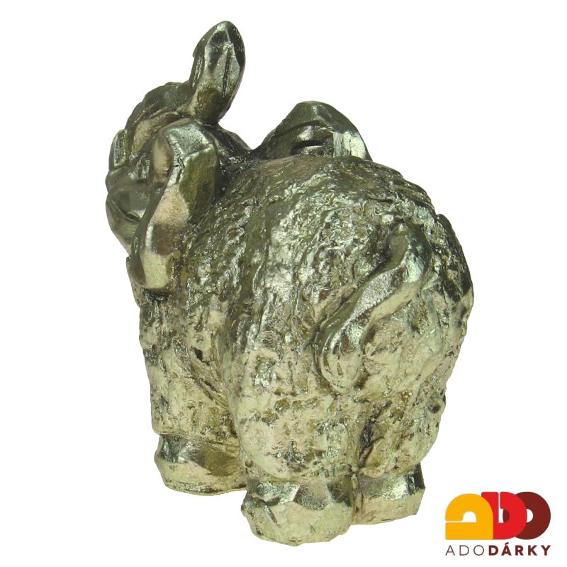 Slon zlaté barvy 14 cm