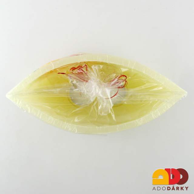 Lampion loďka červená orchidej