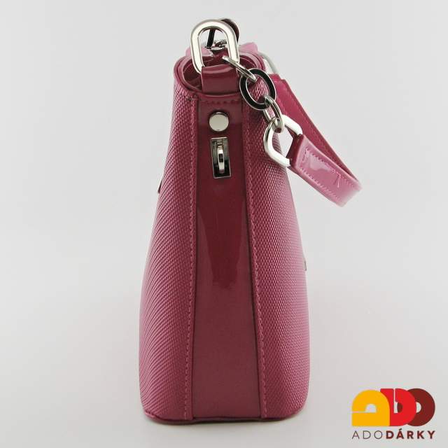 Kabelka Laura Biaggi tmavě růžová 28 cm