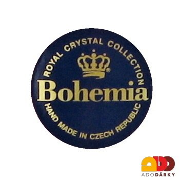 Smaltovaný košík zdobený zlatem 16,5 cm