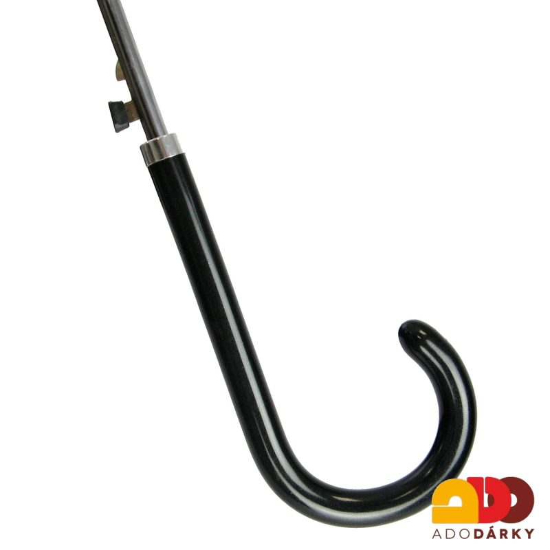 Dámský deštník černo-bílý s pouzdrem