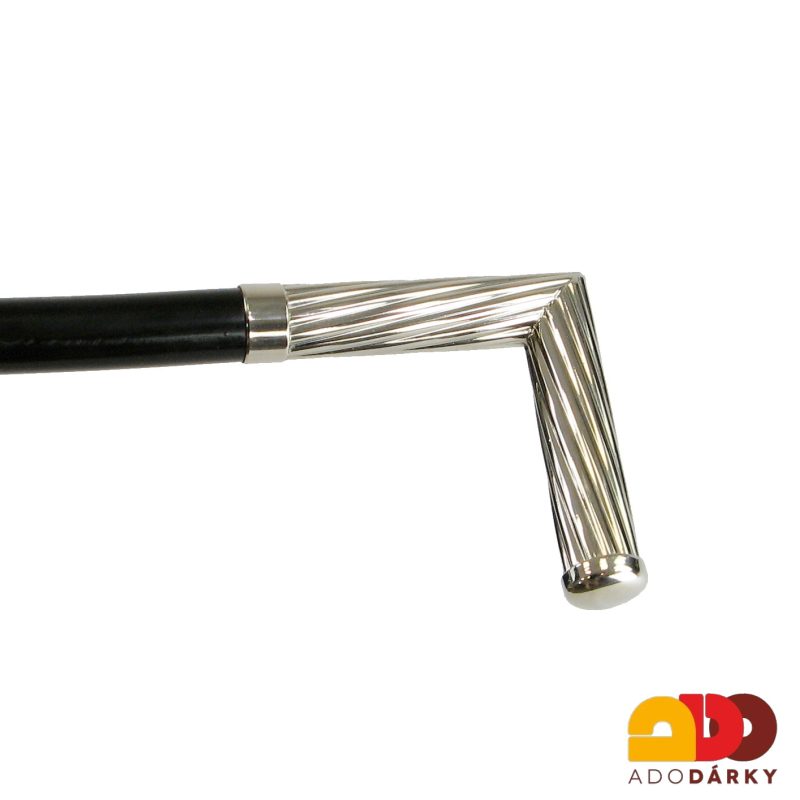 Ručně šitý dámský deštník Stříbrné lístky